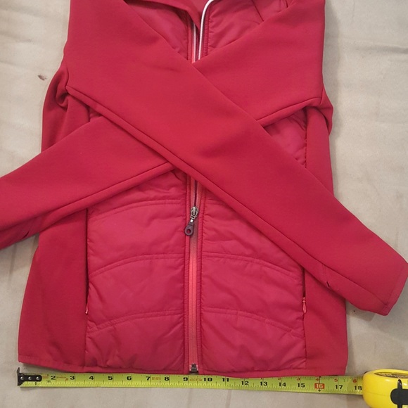 Athleta Women’s insulated hot pink fleece jacket size s - Picture 10 of 12